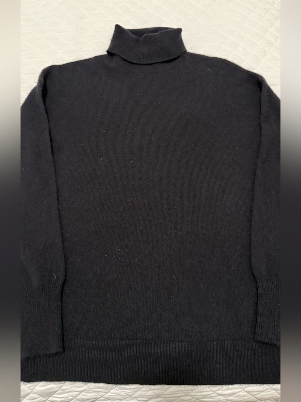 Nordstrom Black Cashmere Turtleneck Sweater -